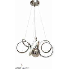 Light House Tek Top Kıvrım Salon Avizesi 3 Renk Modlu