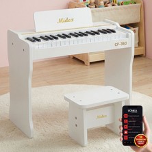 Midex CP-360WH Çocuk Piyanosu Pilli 37 Tuşlu