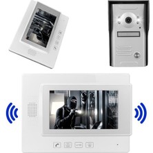 Ett 37M 1 Daire 7'' Görüntülü Diafon Kapı Zili Interkom Akıllı Ev Güvenliği Sistemi
