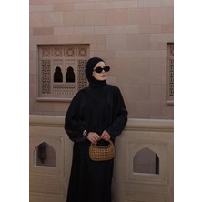 Moda Aksa Cool Elbise Muscat Siyah