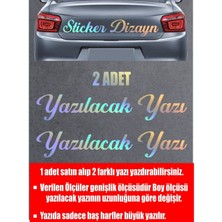 Sticker Usta Kişiye Özel Yazı 2 Adet Isim Soyisim Araba Oto Motosiklet Sticker 00097