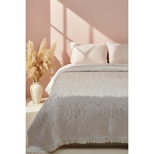 Style Pudra Çift Kişilik Yatak Örtüsü Seti