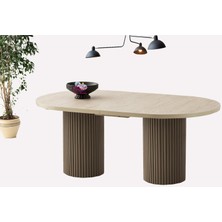 Sweet Home Masa Sandalye Açılır Oval Picasso Sidon Yemek Masası Mdf  Mutfak,salon,yemek Odası Masası