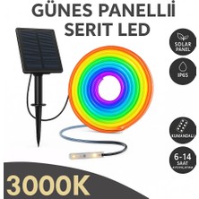 Goes Solar Panelli 3000K Şerit LED Işık – Kumandalı, IP65, Bahçe Ağaç Çit Dekor Aydınlatma Seti