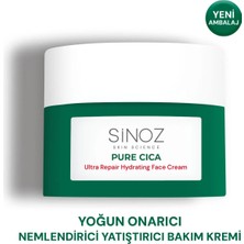 Sinoz Pure Cica Yoğun Onarıcı Yatıştırıcı Nemlendirici Bakım Kremi 50 ML Tahriş Olmuş Hasarlı Ciltler için