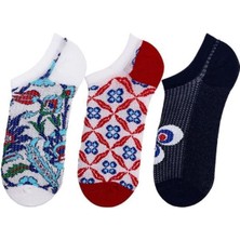 Bross Çin Desen 3lü Kadın Step ONL-02748