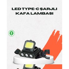 Eco Lounge USB Şarjlı Kafa Feneri 800 Lumen Ayarlanabilir Cob ve Xpe LED