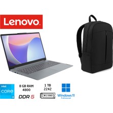 Lenovo ıdeapad Slim 3 Intel Core I3 N305 8gb 1tb SSD W11 Pro 15.6" Fhd 82XB00B4TX Duddi Çanta