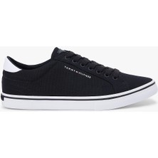 Tommy Hilfiger Vulc Core Uzun Bağcıklı Erkek Siyah Sneaker FM0FM05688BDS