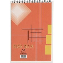 Klas Bloknot Spiralli Kareli 40 Yp A5