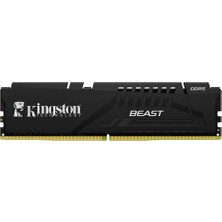 Kingston Kıngston Beast, KF560C30BBE-16TR, 16GB, 6000MHZ,  Ddr5, CL30, Desktop Gaming Ram (Soğutuculu)