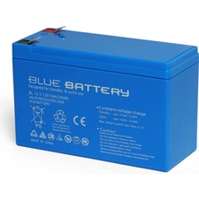 Blue Battery 12 Volt 7 Amper Bakımsız Kuru Akü , Ups Aküsü, 10 Adet,tse Belgeli