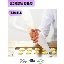 Yıkanabilir Bez Krema Sıkma Torbası – Kumaş, Dayanıklı, Tekrar Kullanılabilir Pasta Torbası