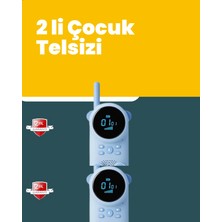 Eco Lounge LCD Ekranlı Çocuk Telsizi – Iki Yönlü Ses, 1-3 Km Çekim Mesafesi