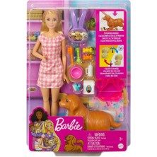 Eco Lounge HCK75 Barbie ve Yeni Doğan Köpekler Oyun Seti, Barbie ve Hayvanları