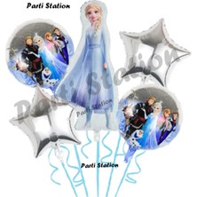 Parti Station Frozen Karlar Ülkesi Elsa Konsept Doğum Günü Balon Set Elsa Karlar Ülkesi Balon Set
