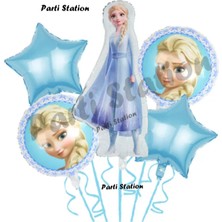 Parti Station Frozen Karlar Ülkesi Elsa Konsept Doğum Günü Balon Set Elsa Karlar Ülkesi Balon Set