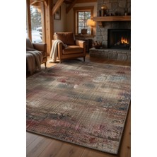 Kilim Home Modern Vintage Desenli Salon Halısı – Kaymaz Taban,yıkanabilir Dekoratif Halı