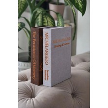 Bgv Home 2’li Kumaş Kaplı Kitap Görünümlü Dekoratif Kutu | Hediye & Takı Kutusu