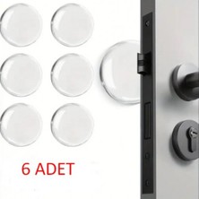 Najmaddin Şeffaf Silikon Mobilya ve Kapı Durdurucu Darbe Pedi 6'lı Set