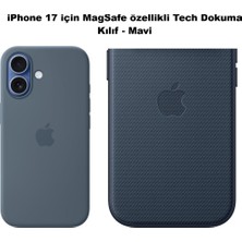 Day Apple iPhone 17 Için Magsafe Özellikli Tech Dokuma Kılıf - Mavi