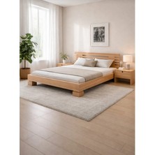 CopperWood Doğal Ahşap Modern Karyola – Minimal & Şık Tasarım