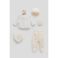 Caramell Sicilia Premium Müslin 5li Set Unisex  Bej