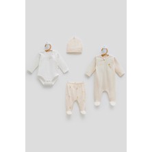 Caramell Torino Premium 4'lü Set Erkek Bej