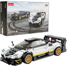 1:28 Pagani Zonda R Beyaz Model Araba Yapım Seti 387 Parça