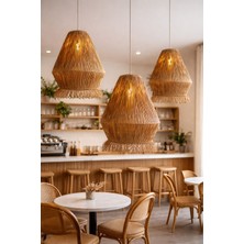 Lionn Dekor Kubbe Rafya Avize