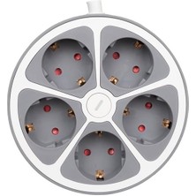 Najmaddin Vea VE-G605Y 5'li Anahtarlı 1.5 Metre Grup Priz