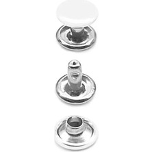 Hapshoe 5 mm 00 No Beyaz Renkli Perçin Rivet 30 Adet