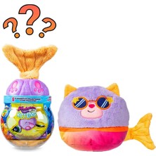 Misfittens Kittens Merkitties Sürpriz Peluş S2 - Mor Kapak-Turuncu Kuyruk