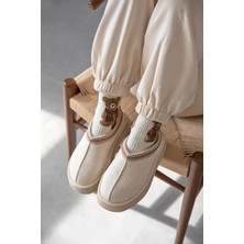 Straswans Belis Kadın Düz Taban Ev Terliği Bej