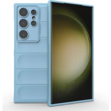 Newface Samsung Galaxy S24 Ultra Kılıf Optimum Silikon - Sky Blue