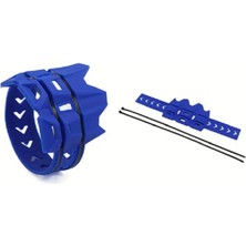 Yüksek Isıya Dayanıklı Motosiklet Egzoz Koruması Mavi