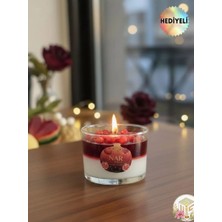 Nar Taneli Mum Dekoratif (Soya Wax ve Jel Mum) Vanilya Kokulu