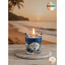 Ocean Glow's Mum Dekoratif ( Soya Wax ve Jel Mum) Okyanus Kokulu