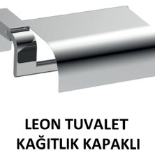 Onno Leon Kağıtlık Kapaklı Krom