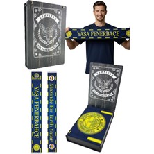 Unısex Yaşa Fenerbahçe Şal Lazer Kutu Hediyeli