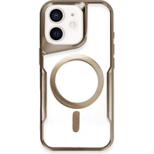 Newface iPhone 11 Kılıf Boyi Magsafe Silikon Kapak - Çöl Titanyum