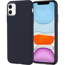 Paladyum Case iPhone 11 Uyumlu Ince Karbon Fiber Siyah Nekst Kapak