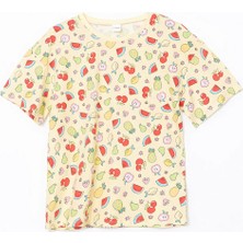 Lc Waikiki Yeni Sezon Bisiklet Yaka Kız Çocuk Pijama Üst