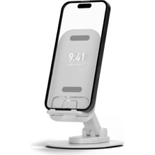 Polosmart PBS154 Telefon Tablet Standı 60° Ayarlanabilir 1000G Taşıma Kapasiteli Beyaz