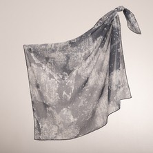 Piramit Naturel Eşarp | Düzensiz Doku