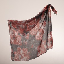 Piramit Naturel Eşarp | Düzensiz Doku