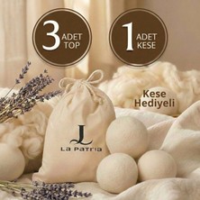 La Patria 3 Adet Xxxl Yün Kurutma Topu - 1 Adet Kese - Kurutma Makinesi için -