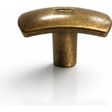 Berfino 5'li Eskitme Çekmece Düğmesi – Kare Tasarım Dekoratif Mobilya Kulpu [5'li Paket]