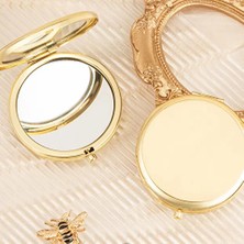 Store Mania Ieg™ Gold Kapaklı Makyaj Cep Aynası