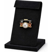 Retro Mineli Fotoğraf Makinesi Temalı Broş